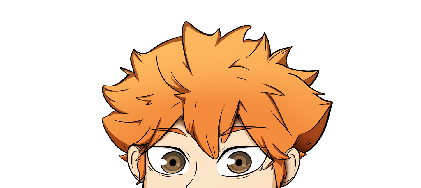 Hinata Peeker Decal - Haikyuu