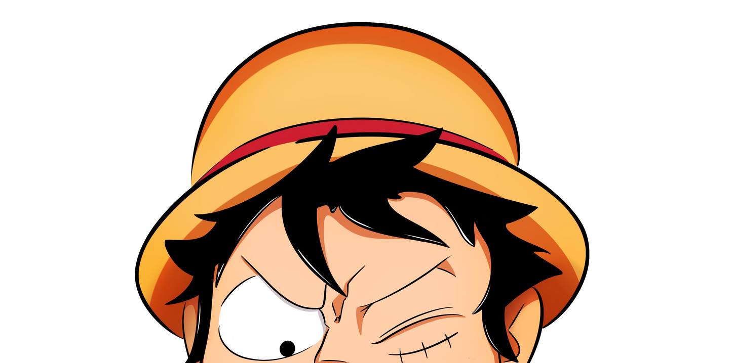 Luffy Peeker Decal